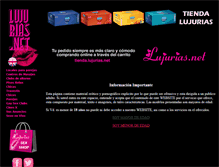 Tablet Screenshot of lujurias.net
